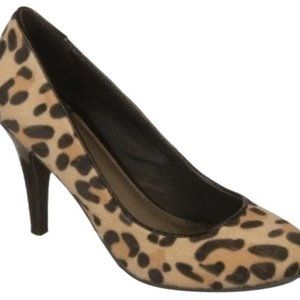 Fergalicious by Fergie Eopard Pattern Utopia Fur 3.5"Heels M Pumps
